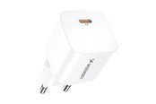 Telefon - Adapter i Ladowarka - Wozinsky CMWCS USB-C PD 20W AC Charger - White - 5907769308628