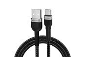 Kabel USB - Wozinsky WNBAC1 USB-A / USB-C 2.4A 1m Cable - Black - 5907769308710