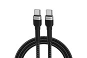 Kabel USB - Wozinsky WNBCC1 USB-C / USB-C PD 65W 1 m Cable - Black - 5907769308734