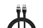 Kabel USB - Wozinsky WNBCL1 Lightning / USB-C PD 30W 1 m Cable - Black - 5907769308758