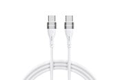 Kabel USB - Wozinsky WSTCC1 USB-C / USB-C PD 65W 1 m Cable - White - 5907769308796