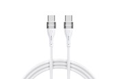 Kabel USB - Wozinsky WSTCC2 USB-C / USB-C PD 65W 2 m Cable - White - 5907769308802