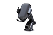Telefon - Inne akcesoria - Wozinsky WUMID Phone Holder with Inductive Charger 15W for Car Dashboard - Black - 5907769308857