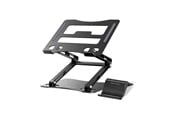 Tablet - Inne akcesoria - Wozinsky WRS-CPY75DSB Aluminum Laptop and Tablet Stand + Smartphone Stand - Black - 5907769364624
