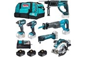 Narzedzia - Makita TOOL SET MAKITA DLX6135TX1 3X5 AH 18V - DLX6135TX1