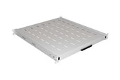 Szafa rack - Lanberg - rack sliding shelf - 445 x 500 mm load capacity up to 35 kg 4-point mounting - 1U - AK-1021-S