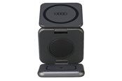 Telefon - Adapter i Ladowarka - Audi Big Logo foldable inductive charger 3in1 0 - Grey - 6955250226486