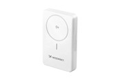 Powerbank - Wozinsky WLWP-10KA0Y3WS 22.5W PD Qi2 10000 mAh with stand 1x USB-A 1x USB-C - white Powerbank - Biały - 10000 mAh - 5907769369322