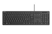 Klawiatura - Deltaco Wired membrane keyboard with volume media keys - Fullsize - Nordic Layout - Klawiatury - Nordycki - Czarny - TB-626-1S