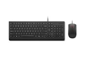 Klawiatura - Lenovo Essential Wired Combo - keyboard and mouse set - 2.5-zone layout - QWERTY - US English - black Input Device - Zestaw klawiatura i mysz - Angielski (US) - Czarny - 4X31R64400
