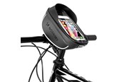 Akcesoria rowerowe - Wozinsky  Bicycle Handlebar Bag with Phone Case 1 L Black (WBB16BK) - 5907769300585