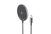 Telefon - Adapter i Ladowarka - Wozinsky Magnetic Induction Charger 15W Wireless Qi2 - Black - 5907769367533