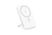 Powerbank - Baseus Qi2 Magnetic 20W with Stand Powerbank - Biały - 5000 mAh - P10076800213-01