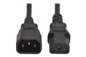 Kabel zasilający (wewnętrzny) - Eaton Series PDU Power Cord C13 to C14 - 10A 250V H05VV-F 2 m (6.6 ft.) Black - P004-02M-EU