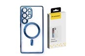 Telefon - Pokrowiec i etui - Wozinsky Electroplated Case with Magsafe for Samsung Galaxy S25 Ultra - Blue - 5907769369810