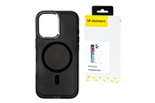 Telefon - Pokrowiec i etui - Wozinsky Glitter Case with Mag Safe for Samsung Galaxy S25+ - Black with Glitter - 5907769369872