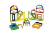 Zabawki drewniane - Goki Wooden Building Shapes Fantasy 38pcs - 58655