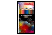 Przybory do pisania i rysowania - STABILO CarbOthello - Chalk Pastel Coloured Pencil - Metal Set 12 Pcs. - 1412-6