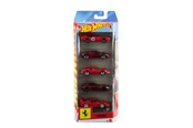 Samochody i pojazdy - Hot Wheels Basics Ferrari 1:64 5-Pack - JLN12