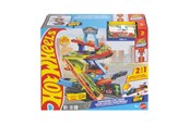 Samochody i pojazdy - Hot Wheels City Transforming Stunt Garage - JHL94