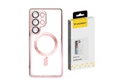 Telefon - Pokrowiec i etui - Wozinsky Electroplated Case with Magsafe for Samsung Galaxy S25+ - Pink - 5907769370342