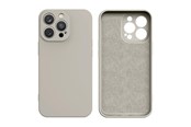 Telefon - Pokrowiec i etui - Hurtel Silicone Case iPhone 14 Plus Silicone Cover Beige - 9145576262344