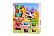 Kreatywne gry - Playgo Animal Island Clay Set - 6 Clay Pots - 8204