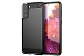 Telefon - Pokrowiec i etui - Hurtel Carbon Case Flexible Cover TPU Case for Samsung Galaxy S21+ 5G (S21 Plus 5G) Black - 5907769324062
