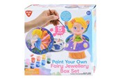 Kreatywne gry - Playgo Paint Your Own Fairy Tale Jewelry Box - 8pcs. - 78393