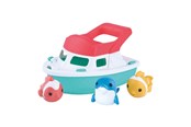 Zabawki dla niemowlat - Playgo Bath Set Boat with Spray Figures - 4pcs. - 1839