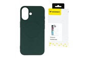 Telefon - Pokrowiec i etui - Wozinsky Liquid Silicone MagSafe Case for Samsung Galaxy S24 FE - Green - 5907769371011