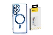 Telefon - Pokrowiec i etui - Wozinsky Electroplated Magsafe Case for Samsung Galaxy S24 FE - Blue - 5907769371370