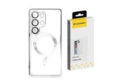 Telefon - Pokrowiec i etui - Wozinsky Electroplated Magsafe Case for Samsung Galaxy S24 FE - Silver - 5907769371400