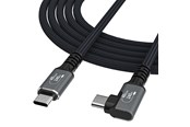 Kabel USB - Wozinsky  WPS2-UY41S USB-C Thunderbolt 4 240W 2m Angle Cable - Black - 5907769376702