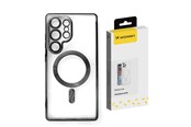 Telefon - Pokrowiec i etui - Wozinsky Electroplated Case with Magsafe for Samsung Galaxy S25+ - Black - 5907769370328