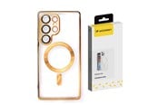 Telefon - Pokrowiec i etui - Wozinsky Electroplated Case with Magsafe for Samsung Galaxy S25+ - Gold - 5907769370359