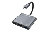 USB hub - Wozinsky WHCH-01 USB-C PD 100W HDMI 4K@30Hz USB-A 10Gbps Hub - Grey USB hub - 3 - USB 3.0 - Szary - 5907769378911