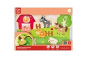 Interaktywne zabawki (Arduino itp.) - Hape Farm Animals Peg Puzzle - E1458K