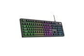 Klawiatura - Wozinsky WKG-200 Keyboard with RGB Membrane Gaming Roller - Black (US International ISO) - Klawiatura gamingowa - US International - Czarny - 5907769384165