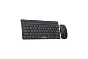 Klawiatura - Wozinsky Wireless Keyboard + Compact Mouse Set - Black (US International ISO) - US International - Czarny - 5907769384189