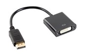 Kabel wyświetlacza - Lanberg - video adapter - DisplayPort to DVI-D - 10 cm - AD-0007-BK