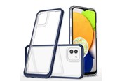 Telefon - Pokrowiec i etui - Hurtel Clear 3in1 Case for Samsung Galaxy A03 Silicone Cover with Frame Blue - 9145576265949
