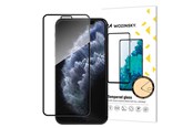 Telefon - szklo ochronne - Wozinsky Super Durable Full Glue Tempered Glass Full Screen Protector With Frame Case Friendly Apple iPhone 11 Pro / iPhone XS / iPhone X Black - 7426825353764