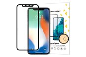 Telefon - szkło ochronne - Wozinsky Super Durable Full Glue Tempered Glass Full Screen Protector With Frame Case Friendly Apple iPhone XR / iPhone 11 Black - 7426825353771