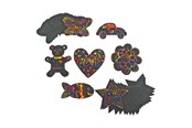 Kreatywne gry - Colorations - Scratch Figures Shapes 98pcs. - CHSDSHAP