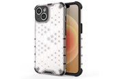 Telefon - Pokrowiec i etui - Hurtel Honeycomb Case for iPhone 14 Armored Hybrid Cover Transparent - 9145576266106