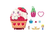 Figurki - Polly Pocket Core Compact Strawberry Bunny Basket - JKC47