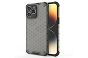 Telefon - Pokrowiec i etui - Hurtel Honeycomb Case for iPhone 14 Pro Armored Hybrid Cover Black - 5907769348945