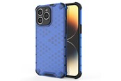 Telefon - Pokrowiec i etui - Hurtel Honeycomb Case for iPhone 14 Pro Max Armored Hybrid Cover Blue - 9145576266182