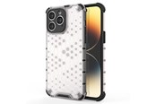 Telefon - Pokrowiec i etui - Hurtel Honeycomb Case for iPhone 14 Pro Max Armored Hybrid Cover Transparent - 9145576266199
